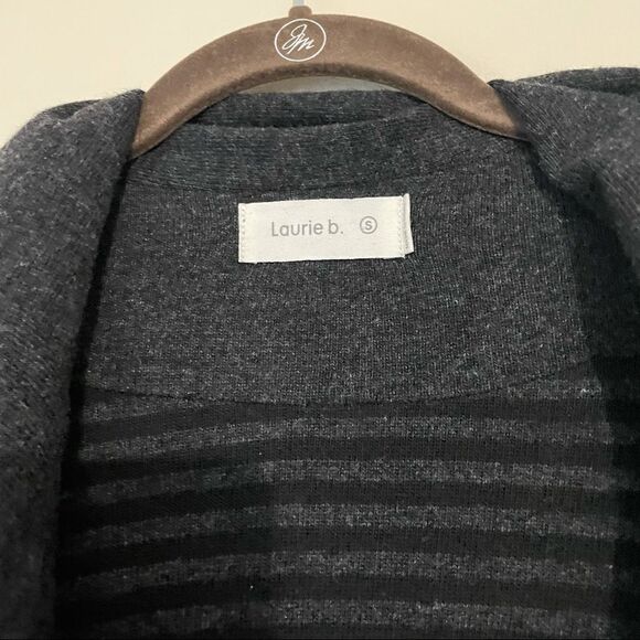 LAURIE B. SOFT KNIT MOTO SWEATER‎ JACKET FULL ZIP silk/cashmere blend sz Small - Picture 6 of 9